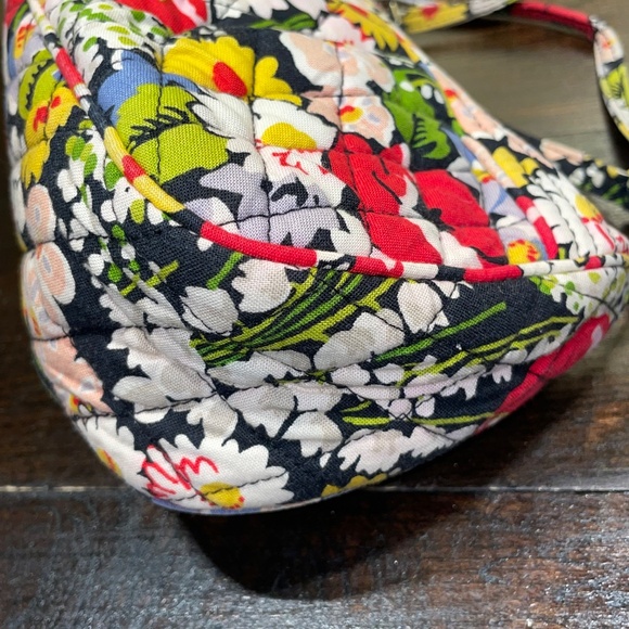 Vera Bradley‎ Poppy Fields Pattern Top Zip Small Crossbody Bag Purse - Picture 5 of 8